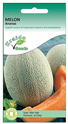 Cantaloupe Melon Seeds Ananas 20 Seeds Cucumis Melo for Planting UK Grow Your Own Vegetable Ideal for Greenhouse Growing Polytunnel or Cold Frames