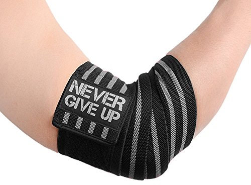 WarmHeartting Bankdrücken Schulterdrücken Profi Ellenbogen Bandagen 1 Paar, Fitness, Crossfit, Sportbandage, Ellenbogenbandage, Bandagen Bodybuilding, Powerlifting