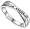 Sterling Silber Inspirierender Ring Ich bin genug Ringe,54.4