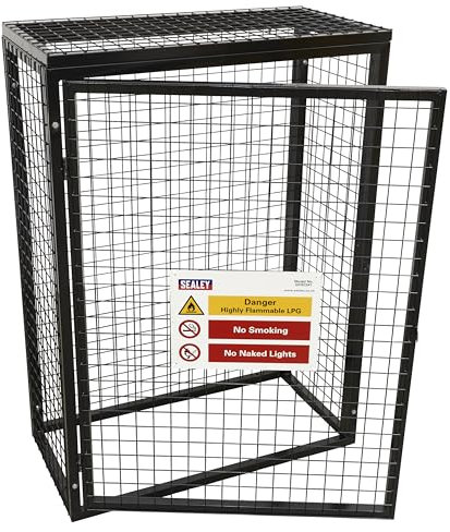 Sealey GCSC247 Gas Cylinder Safety Cage - 2 x 47kg Cylinders