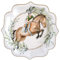 10 Assiettes en carton Hippique - Equitation 21cm