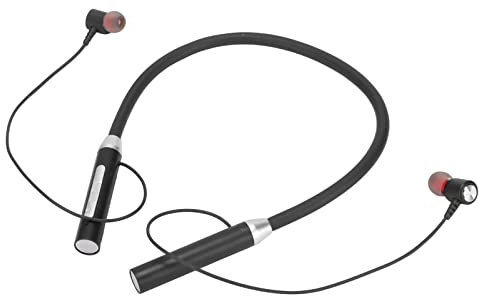 BT 5.2 Auriculares con Banda para el Cuello, Auriculares Magnéticos Inalámbricos, IPX5 Impermeable Estéreo Ergonómico Mejorado Auriculares Deportivos con Botones Multifuncionales (Negro)