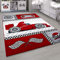 HomebyHome Kinderteppich Rot 200x290 cm Rennwagenmuster - Großer Jungen Teppich Kinderzimmer Kurzflor Extra Weich Antiallergen Babyzimmer