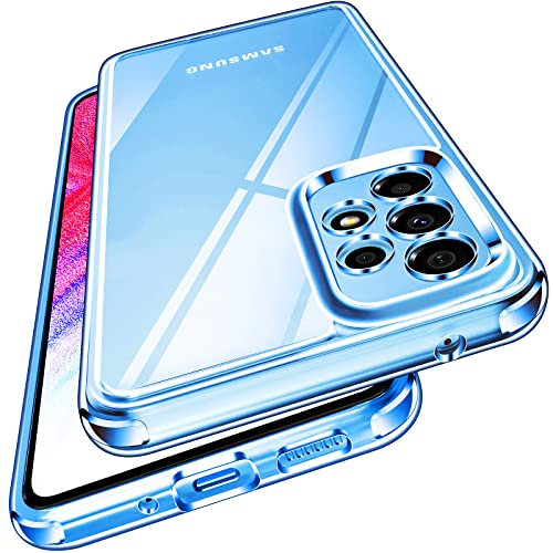 ivoler Nie Vergilbung Klar Hülle für Samsung Galaxy A53 5G, [Militärischer Schutz] [Kameraschutz] Stoßfest Kratzfest Transparent Schutzhülle, Dünn Durchsichtige Handyhülle Case