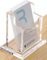 SANRUI Porte-cartes de visite pour bureau, support pour cartes de visite en acrylique transparent, convient pour 50 à 60 cartes de visite