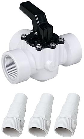 Vanne de dérivation de piscine - 1 1/2 filetage femelle - 3 voies - Valve de rechange pour piscine et spa