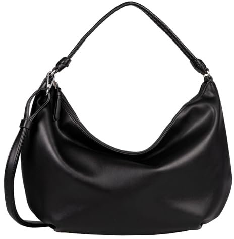 Gabor bags Lela Damen Hobo Bag Schultertasche Mittelgroß Schwarz
