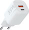 Chargeur Xtorm 35W GaN2 Ultra, Technologie GaN, USB-C et USB-A, Power Delivery, Plastique Recyclé GRS - Blanc