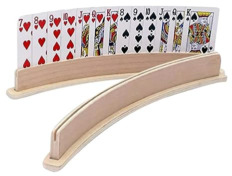 Storaffy Kartenhalter Spielkarten | 2/4 Stück Spielkartenhalter | Freihändiger Poker Karte Halter Ständer | Robuster Pokerzubehör Kartenhalter für Kinder, Senioren, Erwachsen