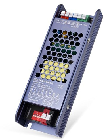 VARICART LED Trafo 12V 100W, Trafo 230V auf 12V DC 8.33A, Flach LED Netzteil 12V, Niedervolt LED Driver, Konstante Spannung LED Transformator für LED Streifen G4 MR16 LED Lampen Beleuchtungen