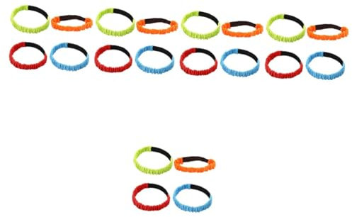 Happyyami Elastische Bänder 20 STK -Personen-dreibeingurt Gummiband Spiel Requisiten Elastisch Sport 3-Bein-rennband Eltern-Kind Sonnenpartner Verlängerungskabel Aus Gummi Elastizität