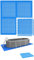 EYEPOWER 4 Grandes Dalles : 1m² Tapis Piscine Hors Sol - 50 x 50 cm Dalle Mousse Exterieur - Bache Dessous de Piscine - Tapis de Sol Piscine Hors Sol Dalle Mousse Spa Tapis pour Jacuzzi Tapis Puzzle