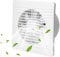 Ventilador extractor de baño-100MM, 6 extractor baño silencioso,15W extractores de humedad,funcionamiento silencioso 24 dB extractores de humedad, 180 m3/h extractor de baño rectangular