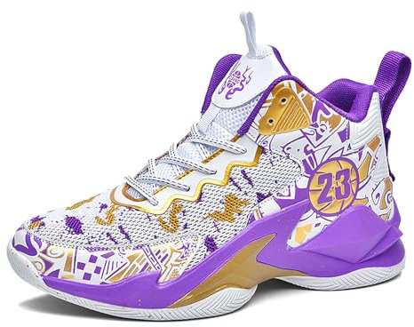 CHRRUXIN Herren Basketballschuhe High Top Sportschuhe Casual Atmungsaktiv Tennis Schuhe Herren Gym Sneaker Hallenschuhe