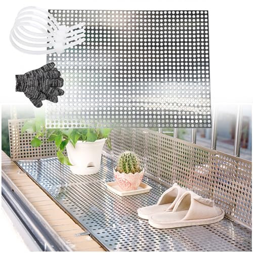 Balkon Sichtschutz 304 Edelstahl, Dicker Lochblech, Katzen-Balkonnetze, Fenster Auslaufsicher Anti-Fall Mesh-Pad, Anti-Diebstahl, Industriell Metallplatte, Dekorativ Screen Gitter ( Größe : 30cmx30cm
