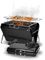 Tragbarer Holzkohlegrill 'Portable' - Koffergrill mit Tragegriff & Grillrost - Kohlegrill für bis zu 4 Personen - Mobiler Grill für unterwegs oder zu Hause, Farbe:schwarz