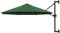 ZEYUAN Parasol Mural avec mât métallique 300 cm Vert,Parasol de Jardin Exterieur,Protection UV,Parasol,