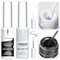 BURANO Gel Nail Polish Liner Art, Black White Painted Design 2 Bottle 8ml, Build-in Thin Brush Curing Required LX11 LX12