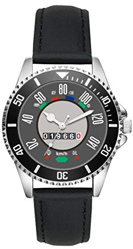 KIESENBERG Herrenuhr Karmann GHIA Fan Tacho Armbanduhr Geschenk Analog Quartz Lederarmband Uhr L-20813