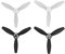 ROXENT 4 Stück schwarz/roter Kunststoff CW/CCW RC Drohnenteile Klingen Propeller, for Parrot Bebop 2 Drohnenflugzeuge Drohnen-Quadrocopter(White)