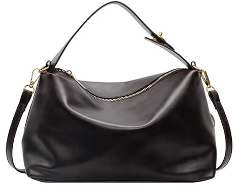 Fiorky Borsa a tracolla da donna in pelle PU Borsa a tracolla vintage Borsa a tracolla retrò di grande capacità Tracolla regolabile Borsa a mano alla moda Borsa pendolare femminile Shopping