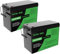 DATOUBOSS 2*Batteria al litio a ciclo profondo 24V 100Ah LiFePO4,BMS integrato 100A, batterie ricaricabili 8000+ cicli, potenza massima di carica 2560W, per RV/Camping-car, solare, barche