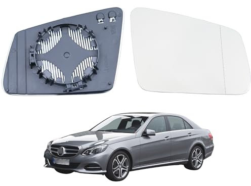 Den Spiegelglas (Rechts) Beifahrerseite ist für alle Modelle von Mercedes-Benz S/C/E-class W212 W204 W221,Ersatz Spiegelglas Heizbar, Spiegelglas Außenspiegel Glas, Beheizbar Rückspiegelglas