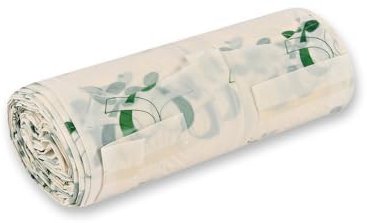 300 Stück NATUREStar Bio-Müllbeutel mit Griff, 25 l | Maisstärke, Rolle, hellgrün, L: 44cm, B: 50cm, 17my, Biomüllbeutel, Einmaltüten, Einmalsäcke,Biomüllsäcke für Biomülltonne, Müllbeutel