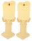 Zerodeko 2er-Pack Vintage-Statue-leuchter Relief-kerzenhalter Nachtlichter Home Bar Hotel-