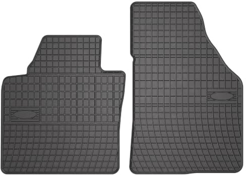 Wielganizator SolidPRO Gummimatten passend für Volkswagen Caddy 2K 2FL (2013-) | Qualität: Premium - Genaue Passform, rutschfest 2-teilig Fußmatten- Schwarz