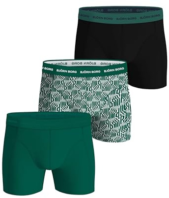 Björn Borg Men's Cotton Stretch Boxers (3-Pack) – Soft, Breathable Underwear with Comfort Waistband (UK, Alpha, XXL, Regular, Regular, MP006)