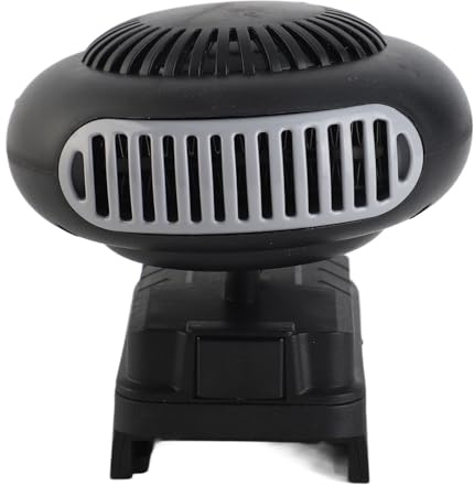 CCYLEZ 170W Thermostat-Raumheizung, Elektrische Tragbare Heizung, mit 180 Rotierenden Kopf 2 Temperatureinstellungen 30-80 ° C, Kleine Heizung für 20-V-Maximalbatterien
