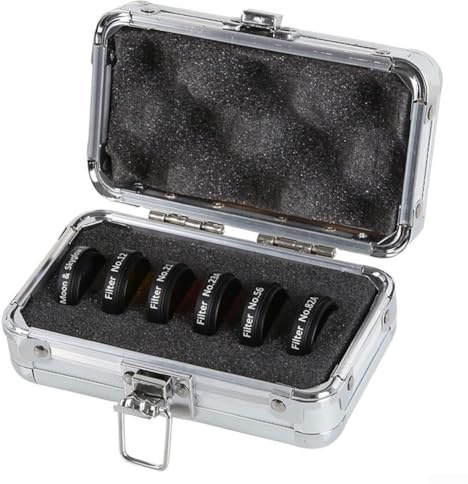 CashMuch 6Pcs Telescopes Filters Nebula Filter With Storage Box For Telescopes 1.25