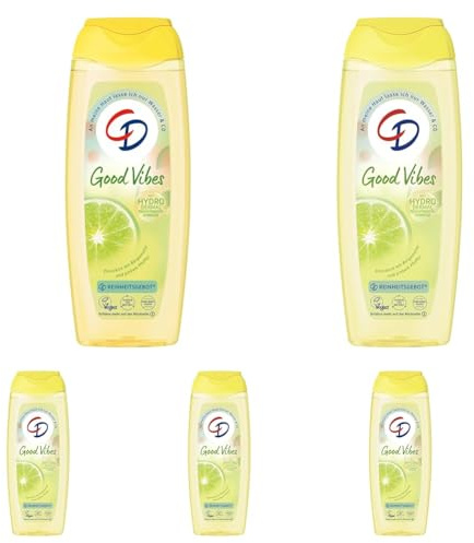 CD Dusche 'Good Vibes' | Duschgel mit Good Vibes für deine Haut und Sinne | Pflegeprodukt mit zitrisch-würzigem Duft | Für empfindliche Haut geeignet | ohne Mikroplastik & vegan | 300ml