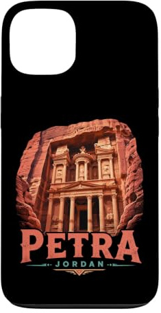 Vintage Petra Jordan Travel Souvenir Landmark Gift Case for iPhone 13
