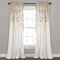 Lush Decor Weeping Flowers - Set di tende oscuranti, 213,4 x 132,1 cm, giallo e grigio, 2 pezzi