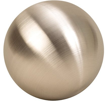 Dekokugel in Silber matt ca. Ø 15 cm aus Edelstahl Rosenkugel Garten Kugel Weihnachten
