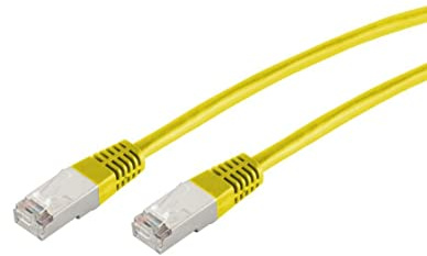 Kabelbude.eu Patchkabel cat. 5e F/UTP gelb 0,5m