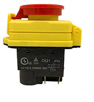 GOZAR Schalter 250V 16A CK21 Ip54 Nvr Mit Notstopp 4 Pin Staubdichtes Wasserdichtes Panel…