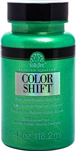 Plaid Folkart Colour Shift Acrylic Paint, Emerald, 4oz/118.2ml