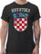 T-Shirt Herren - Fußball EM WM - Kroatien Wappen Hrvatska Krotatisch - L - Schwarz - Croatia Trikot Fussball Shirt männer Europameisterschaft Croatian Tshirt Kroatien-Trikot fussballtrikot fu Ball