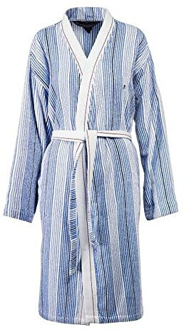 Tommy Hilfiger Kimono Weiss und Blau gestreift Größe S