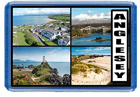 Anglesey - Wales - Post Card Style Fridge Magnet - Large Size (7cm x 4.5cm) - Gift Idea - Tourism