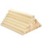 BUYGOO 50Pcs Holzstäbe Quadratisch Holzstäbchen zum Basteln,25x1x1cm Holzblock aus Lindenholz,Holzleisten zum Basteln,Holzleisten Quadratisch,Holzstäbchen für Heimwerker Schnitzen Basteln DIY Handwerk