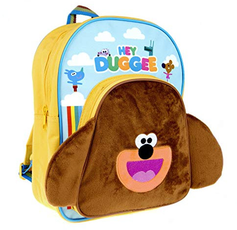 Hey Duggee Kinder Plüsch 3D Rucksack Jungen Mädchen Kindergarten Kinder Rucksack - Hey Duggee, Einheitsgröße