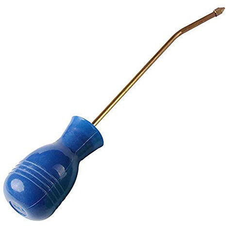 tooloflife Pest Control Bulb Duster Sprayer Pesticide Powder Duster with Longer Lance for Bugs & Pests Garden White/Blue