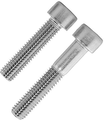 Zylinderschrauben mit Innensechskant (ISK) M2x6 mm aus Edelstahl A2 (100 Stück) | DIN 912 - Zylinderkopfschrauben - Schrauben von MESAROS®
