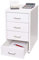Mendler Rollcontainer Boston T851, Schubladenschrank Stahlschrank Büroschrank, 48x28x41cm 4 Schubladen - weiß
