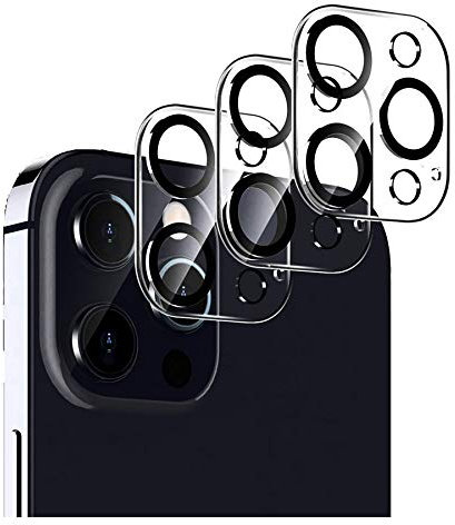 MUNDDY [3 Pack] Protector de Lente de cámara para iPhone 12 Pro MAX (6.7), Protector de Pantalla [9H Dureza ] [Sin Burbujas] HD Cristal Vidrio Templado