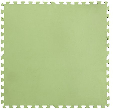 Gre MPF819Z - Protector de Suelo para Piscina Fabricado en EVA Verde, 9 Piezas, 4,5 mm de Grosor, Resistente y Antipinchazos